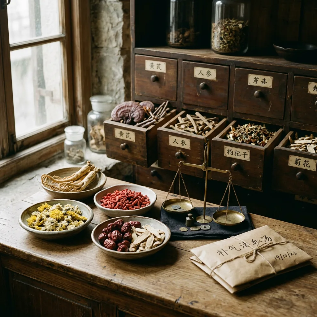 Chinese herbal apothecary used for cycle support formulas at our Manhattan clinic